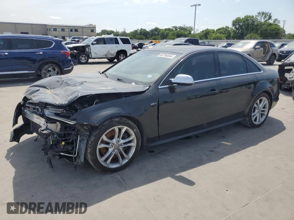 2015 Audi S4 Premium Plus with VIN WAUDGAFL2FA121746, listed as a Copart auction lot 60754044 with 124,848 mi miles and Salvage Title. Bid and sale history available at carsss.com. Image 1.