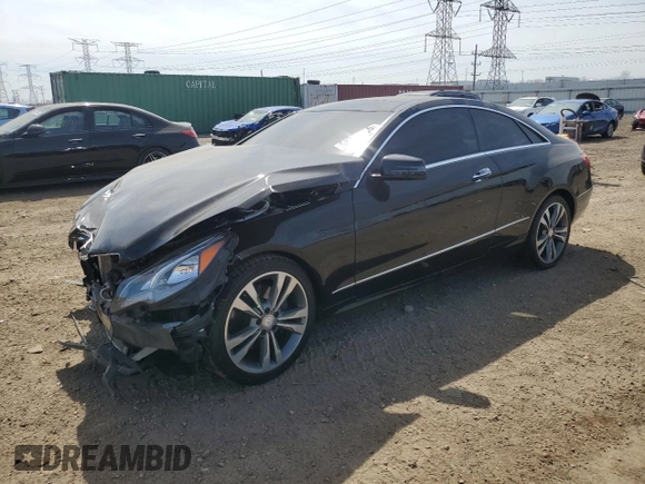 2017 Mercedes-Benz E 400 with VIN WDDKJ6HB3HF350932, listed as a Copart auction lot 53361085 with 97,490 mi miles and Salvage title. Bid and sale history available at DreamBid. Image 1.
