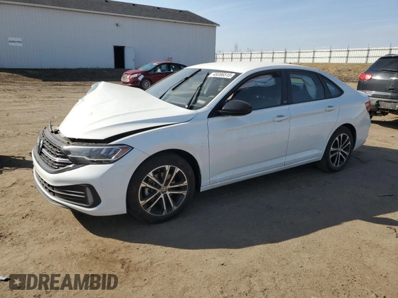 2024 Volkswagen Jetta Sport with VIN 3VWAM7BU2RM005547, listed as a Copart auction lot 48396515 with Not provided miles and Non repairable. Bid and sale history available at DreamBid. Image 1.