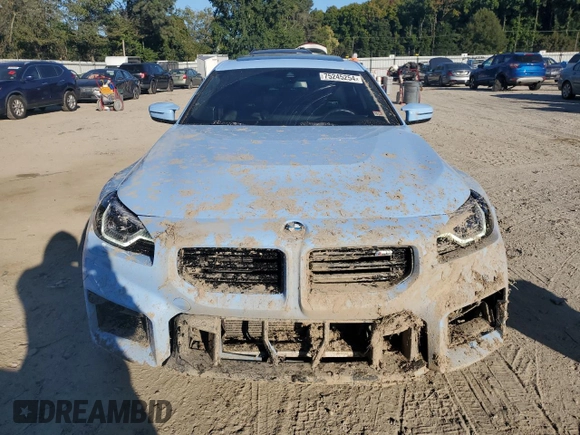2024 BMW M2 with VIN 3MF13DM07R8D97218, listed as a Copart auction lot 75245254 with 13,343 mi miles and Salvage Title. Bid and sale history available at carsss.com. Image 5.