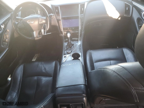 2014 Infiniti Q50 with VIN JN1BV7AP7EM681162, listed as a Copart auction lot 82895604 with 195,895 mi miles and Salvage Title. Bid and sale history available at carsss.com. Image 8.
