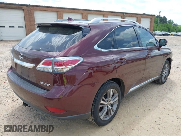 2015 Lexus RX 350 with VIN 2T2ZK1BA5FC161760, listed as a IAAI auction lot 42070539 with 208,612 mi miles and . Bid and sale history available at carsss.com. Image 4.