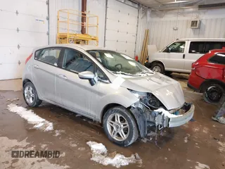 2019 Ford Fiesta SE with VIN 3FADP4EJ8KM142043, listed as a IAAI auction lot 41592365 with 55,005 mi miles. Bid and sale history available at carsss.com. Image 1.