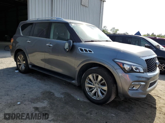2017 Infiniti QX80 with VIN JN8AZ2NE1H9154321, listed as a Copart auction lot 54589335 with Not provided miles and Clean title. Bid and sale history available at DreamBid. Image 4.