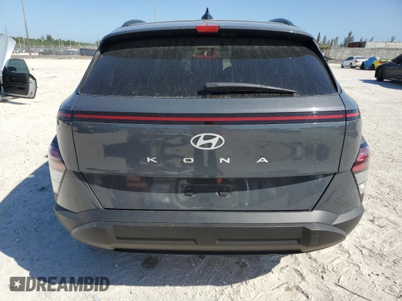 2024 Hyundai Kona SEL with VIN KM8HB3AB9RU101151, listed as a Copart auction lot 49746365 with 6,014 mi miles and Non Repairable. Bid and sale history available at carsss.com. Image 6.