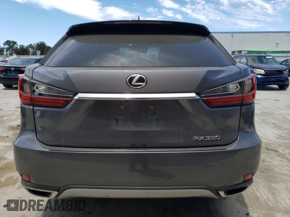 2021 Lexus RX with VIN 2T2AZMDA1MC259446, listed as a Copart auction lot 61208183 with 25,735 mi miles. Bid and sale history available at carsss.com. Image 6.
