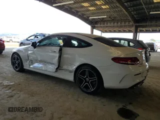 2020 Mercedes-Benz C 300 with VIN W1KWJ8DB2LF985202, listed as a Copart auction lot 53155975 with 48,895 mi miles and Salvage Title. Bid and sale history available at DreamBid. Image 2.