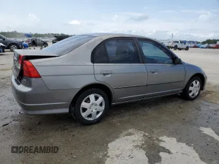 2005 Honda Civic LX with VIN 2HGES16505H608324, listed as a Copart auction lot 53636065 with 176,303 mi miles and Clean Title. Bid and sale history available at carsss.com. Image 3.