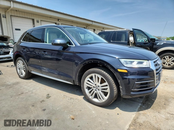 2018 Audi Q5 Premium Plus with VIN WA1BNAFY0J2173269, listed as a Copart auction lot 59921775 with 56,117 mi miles and Salvage title. Bid and sale history available at DreamBid. Image 4.