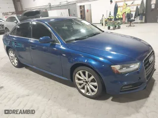 2014 Audi A4 Premium with VIN WAUBFAFL5EN001196, listed as a IAAI auction lot 41725618 with 195,759 mi miles. Bid and sale history available at carsss.com. Image 1.