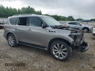 2013 Infiniti QX56 с VIN JN8AZ2NF9D9530007, выставлен на аукционе Copart как лот 56314365 с пробегом Не указан миль и Списание • Salvage title. История ставок и продаж доступна на DreamBid. Изображение 4.