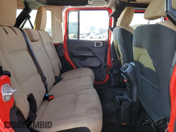 2018 Jeep Wrangler Unlimited Sahara z VIN 1C4HJXEN8JW283372, wystawiony jako Copart lot #47887815 z przebiegiem 106 235 mil mil oraz Szkoda całkowita • Salvage title. Historia ofert i sprzedaży dostępna na DreamBid. Obrazek 10.