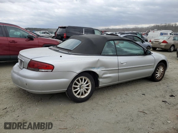 2003 Chrysler Sebring with VIN 1C3EL55T73N594272, listed as a Copart auction lot 47824825 with 109,040 mi miles and Salvage Title. Bid and sale history available at DreamBid. Image 3.