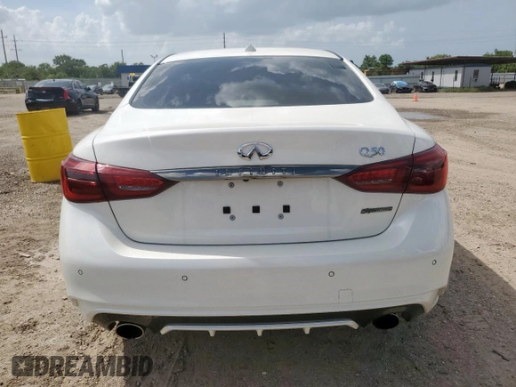 2021 Infiniti Q50 Signature Edition z VIN JN1EV7CP6MM706805, wystawiony jako Copart lot #64873545 z przebiegiem 19 038 mil mil oraz Czysty tytuł • Clean title. Historia ofert i sprzedaży dostępna na DreamBid. Obrazek 6.