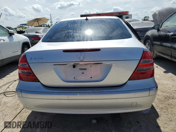 2003 Mercedes-Benz E-Class 3.2L with VIN WDBUF65J13A184981, listed as a Copart auction lot 73947224 with 0 mi miles and Non Repairable. Bid and sale history available at carsss.com. Image 6.