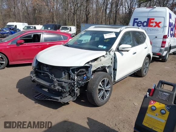 2017 Nissan Rogue SV with VIN 5N1AT2MV5HC873598, listed as a IAAI auction lot 41718074 with 63,467 mi miles. Bid and sale history available at carsss.com. Image 2.