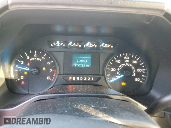 2016 Ford F-150 XL with VIN 1FTEX1C89GKD58365, listed as a Copart auction lot 52746414 with 174,376 mi miles and Salvage Title. Bid and sale history available at carsss.com. Image 9.