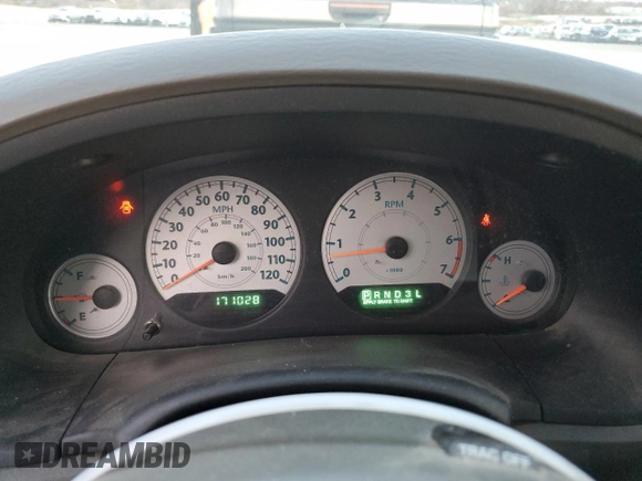 2007 Chrysler Town & Country LWB Touring with VIN 2A4GP54L67R279640, listed as a Copart auction lot 80584684 with 171,028 mi miles and Non Repairable. Bid and sale history available at carsss.com. Image 9.
