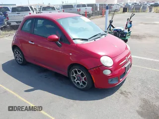 2012 FIAT 500 Sport z VIN 3C3CFFBR3CT130375, wystawiony jako IAAI lot #41669099 z przebiegiem 86 285 mil mil oraz . Historia ofert i sprzedaży dostępna na DreamBid. Obrazek 1.
