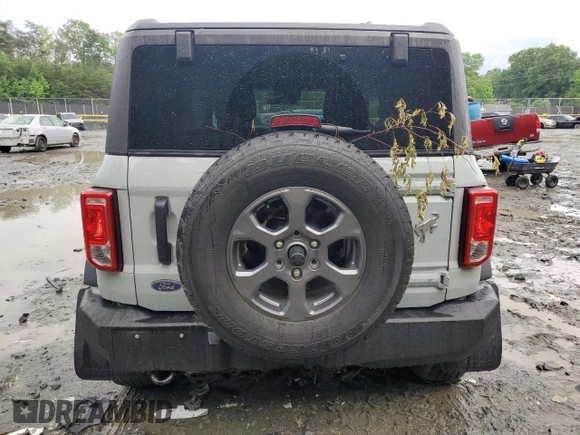 2024 Ford Bronco Big Bend with VIN 1FMDE7AH7RLB13323, listed as a Copart auction lot 56677485 with 1,357 mi miles and Salvage title. Bid and sale history available at DreamBid. Image 6.
