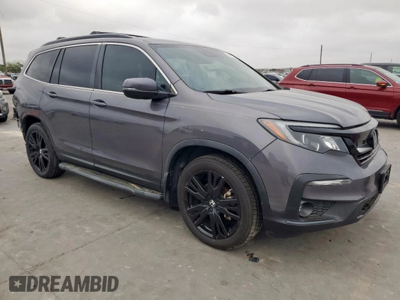 2021 Honda Pilot Special Edition with VIN 5FNYF5H25MB047648, listed as a Copart auction lot 49477835 with 31,900 mi miles and Salvage Title. Bid and sale history available at DreamBid. Image 4.