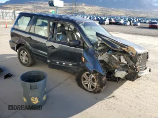 2006 Honda Pilot LX with VIN 2HKYF18196H512940, listed as a Copart auction lot 50449065 with 0 mi miles and Salvage Title. Bid and sale history available at carsss.com. Image 4.