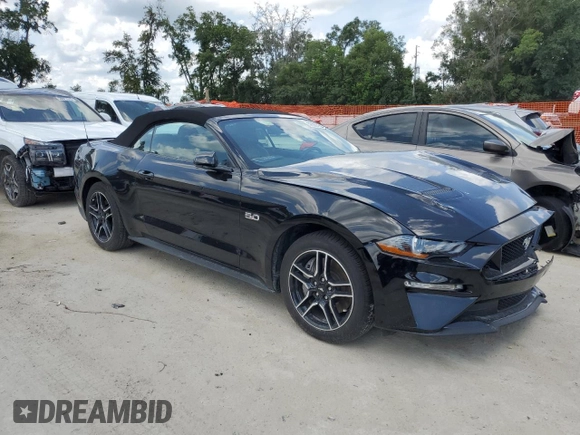 2022 Ford Mustang GT Premium with VIN 1FATP8FF4N5115171, listed as a Copart auction lot 59082155 with 12,475 mi miles and Salvage title. Bid and sale history available at DreamBid. Image 4.