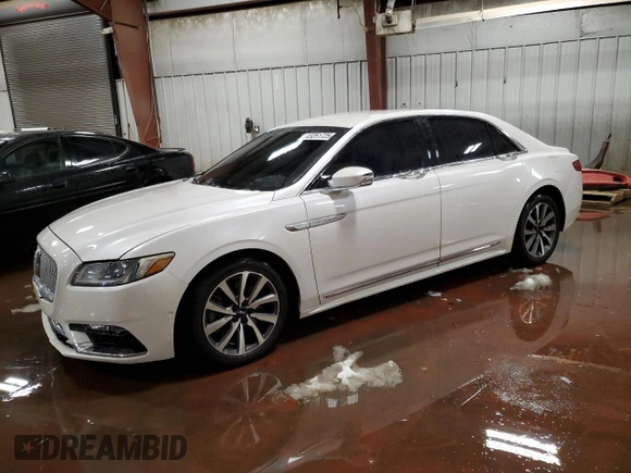 2017 Lincoln Continental Premiere with VIN 1LN6L9PK2H5624406, listed as a Copart auction lot 43251725 with 48,059 mi miles and Salvage Title. Bid and sale history available at carsss.com. Image 1.