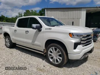 2024 Chevrolet Silverado 1500 High Country with VIN 1GCUDJE88RZ300839, listed as a Copart auction lot 60121904 with 2,069 mi miles and Salvage Title. Bid and sale history available at DreamBid. Image 4.