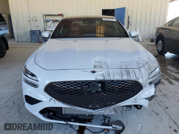 2023 Genesis G70 3.3T with VIN KMTG54TE0PU108198, listed as a Copart auction lot 46945215 with 18,856 mi miles and Non Repairable. Bid and sale history available at DreamBid. Image 5.