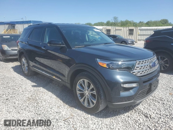 2022 Ford Explorer Limited with VIN 1FMSK7FH5NGA64411, listed as a Copart auction lot 53091785 with 49,971 mi miles and Salvage Title. Bid and sale history available at carsss.com. Image 4.