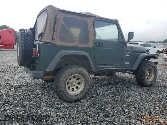 1998 Jeep Wrangler Sport with VIN 1J4FY19S5WP795781, listed as a Copart auction lot 59718065 with 208,416 mi miles and Salvage title. Bid and sale history available at DreamBid. Image 3.
