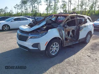 2024 Chevrolet Equinox LT with VIN 3GNAXKEG8RL135767, listed as a IAAI auction lot 41942227 with 1 mi miles. Bid and sale history available at carsss.com. Image 2.
