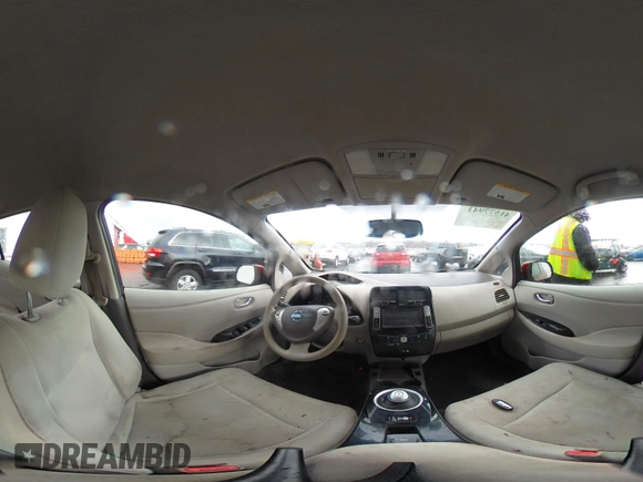 2011 Nissan LEAF SL-e with VIN JN1AZ0CP1BT004338, listed as a IAAI auction lot 41577941 with 89,415 mi miles. Bid and sale history available at carsss.com. Image 20.