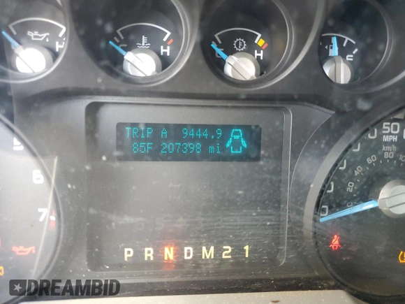 2011 Ford F-250 XL with VIN 1FT7X2A6XBEA83144, listed as a Copart auction lot 79005584 with 207,398 mi miles and Salvage title. Bid and sale history available at DreamBid. Image 9.