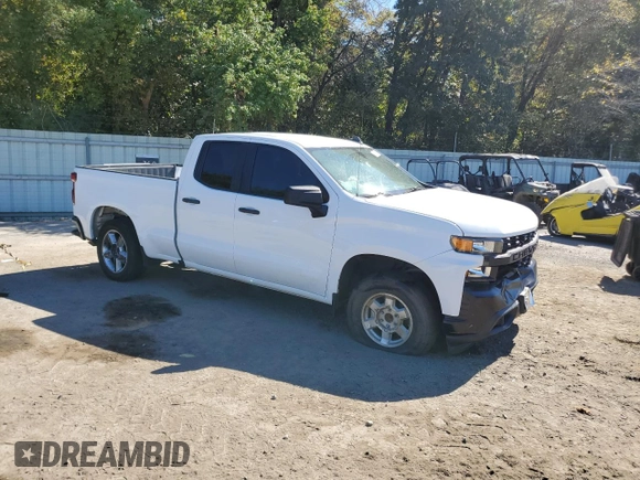 2020 Chevrolet Silverado 1500 Work Truck with VIN 1GCRWAEF0LZ269401, listed as a Copart auction lot 76620194 with 89,910 mi miles and Salvage Title. Bid and sale history available at DreamBid. Image 4.
