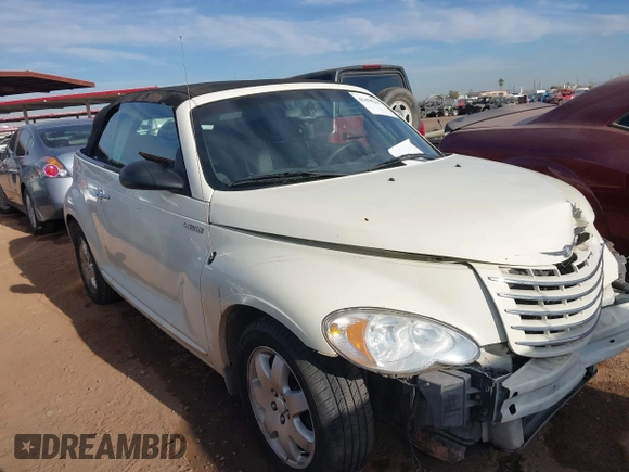 2005 Chrysler PT Cruiser with VIN 3C3EY55X55T530285, listed as a IAAI auction lot 41498283 with 155,634 mi miles and . Bid and sale history available at DreamBid. Image 1.