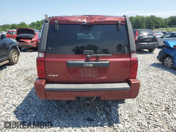 2007 Jeep Commander Sport with VIN 1J8HG48K07C684965, listed as a Copart auction lot 58061005 with 208,951 mi miles and Salvage title. Bid and sale history available at DreamBid. Image 6.