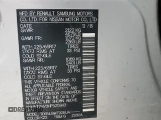 2017 Nissan Rogue SV z VIN KNMAT2MV3HP525943, wystawiony jako Copart lot #67040194 z przebiegiem Nie podano mil oraz Szkoda całkowita • Salvage title. Historia ofert i sprzedaży dostępna na DreamBid. Obrazek 12.