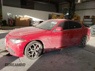 2019 Alfa Romeo Giulia with VIN ZARFANAN6K7598867, listed as a Copart auction lot 41771095 with 0 mi miles and Salvage Title. Bid and sale history available at carsss.com. Image 1.