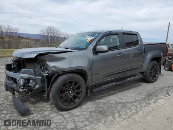 2020 Chevrolet Colorado 4WD LT with VIN 1GCGTCEN4L1130681, listed as a Copart auction lot 49801695 with 51,772 mi miles and Salvage title. Bid and sale history available at DreamBid. Image 1.