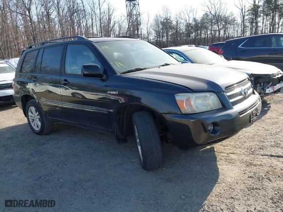 2006 Toyota Highlander Hybrid with VIN JTEEW21A560025410, listed as a IAAI auction lot 41766852 with 173,239 mi miles. Bid and sale history available at carsss.com. Image 1.