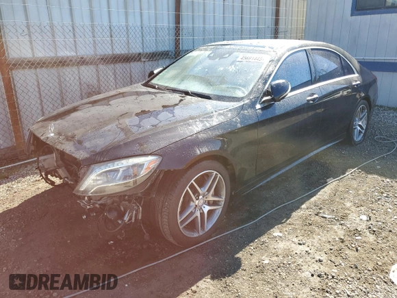 2014 Mercedes-Benz S-Class S 550 with VIN WDDUG8CB5EA025704, listed as a Copart auction lot 45691445 with 133,921 mi miles and Salvage Title. Bid and sale history available at carsss.com. Image 1.