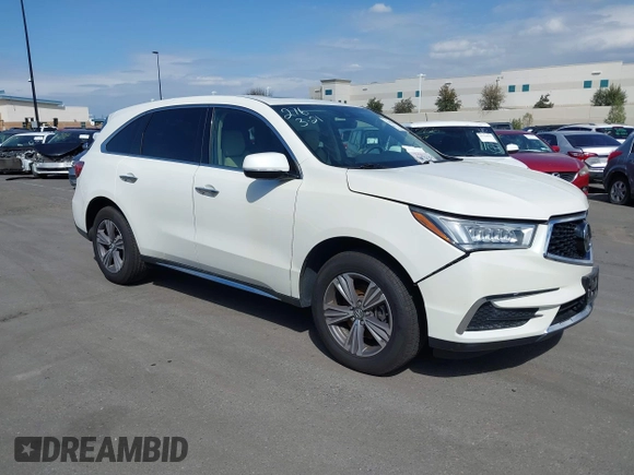 2019 Acura MDX with VIN 5J8YD3H37KL007859, listed as a IAAI auction lot 41656164 with 59,838 mi miles and . Bid and sale history available at DreamBid. Image 1.