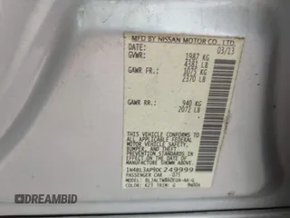 2013 Nissan Altima SV with VIN 1N4BL3AP9DC249999, listed as a IAAI auction lot 42036949 with 212,873 mi miles and . Bid and sale history available at DreamBid. Image 9.