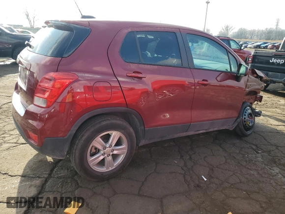 2022 Chevrolet Trax LS with VIN KL7CJNSM7NB505338, listed as a Copart auction lot 81132834 with 27,799 mi miles and Salvage Title. Bid and sale history available at carsss.com. Image 3.