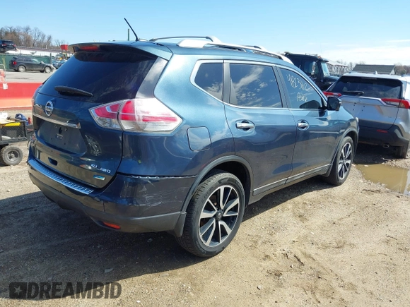 2014 Nissan Rogue S with VIN 5N1AT2MV2EC863123, listed as a IAAI auction lot 41823162 with 158,551 mi miles. Bid and sale history available at carsss.com. Image 4.