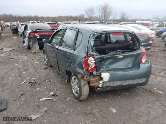 2010 Chevrolet Aveo LT w/1LT with VIN KL1TD6DE9AB094337, listed as a IAAI auction lot 41694847 with 134,478 mi miles. Bid and sale history available at carsss.com. Image 3.