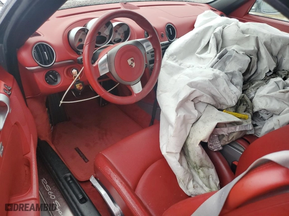 2008 Porsche Boxster S with VIN WP0CB29858U731331, listed as a Copart auction lot 74499374 with 0 mi miles and Salvage Title. Bid and sale history available at carsss.com. Image 8.