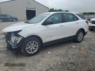2022 Chevrolet Equinox LS with VIN 3GNAXSEV4NS172457, listed as a Copart auction lot 58364375 with 53,311 mi miles and Salvage title. Bid and sale history available at DreamBid. Image 1.